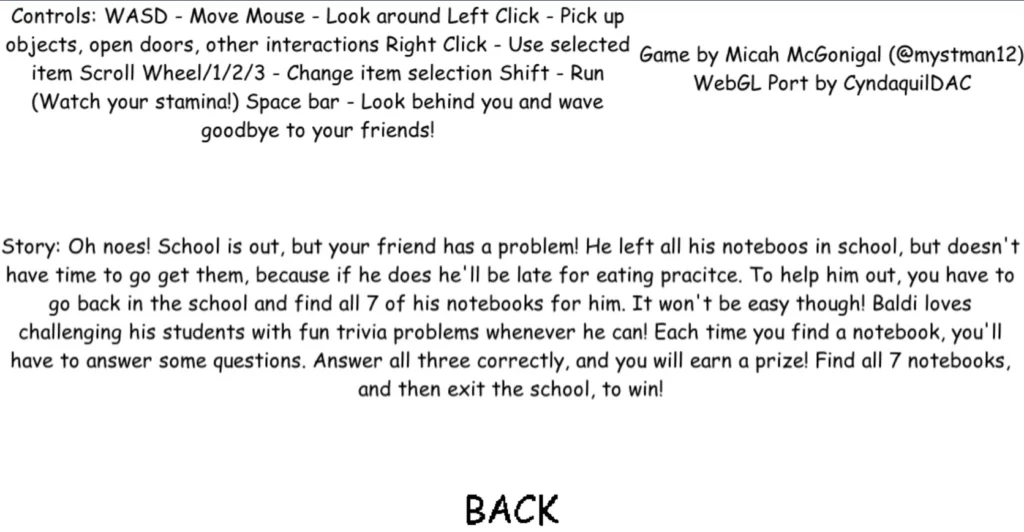 Baldi's Basics Unblocked