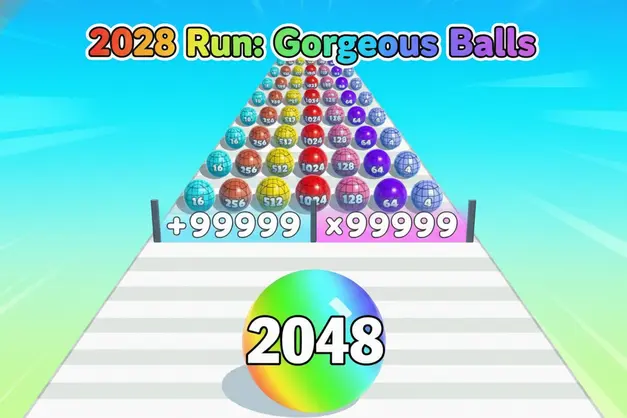 2048 Run: Gorgeous Balls Gameplay